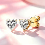 Silver 0.5~2.0 Carat Marquise, Emerald  Princess-Cut Moissanite Diamonds Earrings