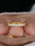 Luxury VVS1 D Colour Moissanite Diamond Simple Round Rings Quality Fine Jewellery