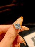 Luxury 2 Carat VVS1 D Colour Moissanite Diamond Gemstone Solitaire Ring