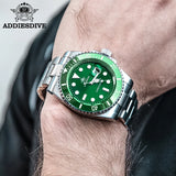Classic Watch with Ceramic Bezel 200m Water Resistant Casual Quartz Watch