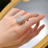 Elegant Desirable and Fashionable Inlaid with Large High Quality AAAAA High Carbon Diamond, Luxury Jewellery