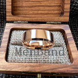 High Quality Beveled Edges Flat Polished 6/8MM Men Women Tungsten Carbide Rings