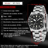 Top Brand New Men's Mechanical Watch NH35 Automatic Men's Sapphire Glass Ceramic Bezel Stainless Steel 10BAR Watch