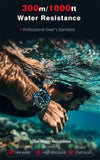 Solar Dive Luxury Quartz 316L Stainless Steel 300M Waterproof Diving Sport Watches