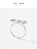 Luxury Dazzling Oval AAAA Lab Created Diamonds 925 Sterling Silver Ring