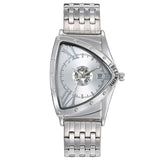 Luxury Classic Brand Multicolour Triangle Quartz Wristwatches -  Dial wth Roman Numerals Business Mens Wristwathes