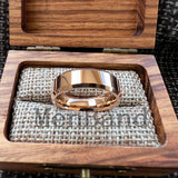High Quality Beveled Edges Flat Polished 6/8MM Men Women Tungsten Carbide Rings