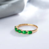 Lovely Opal Green 14K Goled Filled AAA Zircon Crystals Luxury Design Ring