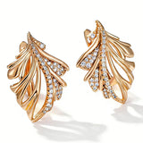 14 Karat Gold Filled Luxury Geometry AAA Zircon Diamonds Drop Earrings Fashion Jewellery