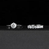 Dazzling 1.7CT D-COLOUR Moissanite Diamonds 2 Pcs/set - Silver 925 Jewellery Wedding Engagement Fine Jewellery - The Jewellery Supermarket