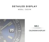 New 38mm Diver Mens Watch Japan NH35A Automatic Mechanical Sapphire Glass Date Luminous 200M Waterproof Wristwatch
