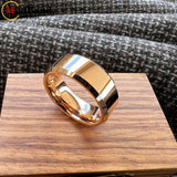 High Quality Beveled Edges Flat Polished 6/8MM Men Women Tungsten Carbide Rings
