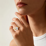 Impressive GRA Certified 2CT Marquise Cut Moissanite High Quality 14K Gold Filled Ring