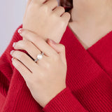 Genuine Real Freshwater Pearl AAA Zircon Diamonds Silver Multicolour Rings