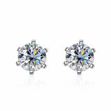 Gorgeous 0.3/0.5/1/2/3ct D Colour VVS1 Moissanite Earrings for Women Fine Jewellery - Sterling Silver Earrings - The Jewellery Supermarket