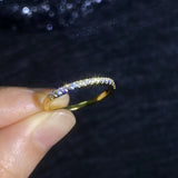 Amazing VVS1 D Colour Moissanite Diamonds Wedding Sterling Silver Eternity Ring