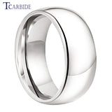 New Domed Polished Shiny 10mm Men Women Tungsten Engagement Wedding Rings