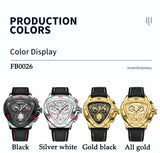 Top Brand Luxury Big Dial Chronograph Quartz Watches for Men - Sports Watches Military Style Wrist Watches