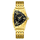 New Arrival Triangle Design Golden Waterproof Stainless Steel Men Sports Quartz Watches - Popular Choice