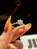 1 Carat Classic VVS1 D Colour Moissanite Diamond Solitaire Ring Fine Jewellery