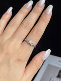 Fashion 0.1CT VVS1 D Colour Moissanite Diamonds Ring Fine Jewellery