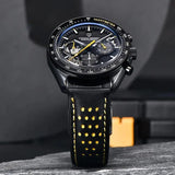 Popular Top Luxury Brand New Moon Skeleton Sport Chronograph AR Sapphire Quartz Men's Watches - The Jewellery Supermarket