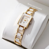 Elegant Women Watches Fashion Square Dial Quartz Wristwatches for Ladies - Popular Present for Women
