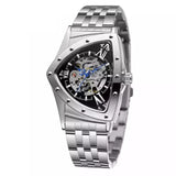 New Hollow Triangular Mechanical Watches Stainless Steel Men's Wristwatches - Fashion Brand Wristwatches for Men.