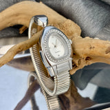 Selection of Snake Watches: Honeycomb Bullet Texture Dial Single-Coil Snake Bangle
