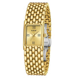 New Fashion Casual Luxury Gifts New Watches for Women Waterproof Square Dial Steel Belt Quartz Wrist Watches