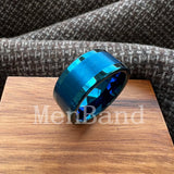 Polished Brushed Flat 10MM 12MM Classic Tungsten Men Women Wedding Ring Comfort Fit