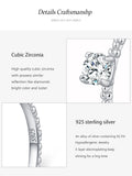 Shining Clear AAAA Lab Created Diamond 925 Silver Solitaire Fine Ring