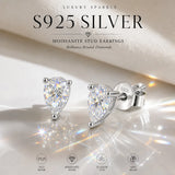 Our Choice 3EX Cut 0.5-2ct Moissanite Diamond D Colour VVS1 Stud Earrings