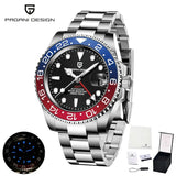 New LUXURY DESIGN Top Mechanical Automatic Watch Sports Rubber Diver Series Watch Luminous Date Display Wristwatches