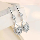 Water Drop Design VVS1 D Colour 1-2 Carat Moissanite Diamond Earrings High-End Design Cute Silver Fine Jewellery