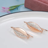 14K Gold Filled With Silver Colour Fashion Rhombus English Needle Drop Earrings