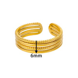 New Arrivals 18K Gold Colour New Stainless Steel Rings for Women Jewellery - Beautiful Fashion Rings - The Jewellery Supermarket