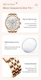 Luxury Fashion Brand Waterproof Luminous Multifunctional Chronograph Quartz Ladies Watches With Box - Ideal Gifts