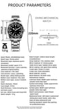 Luxury Brand Men's Analog Watch BGW9 Luminous Ceramic Bezel Bubble Mirror Glass 200m Diver's Watch  Quartz Watches