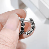 Luxury Designer 100% Real 3.5mm 0.2ct Moissanite Diamonds Hoop Earrings for Women Silver Earrings Fine Jewellery - The Jewellery Supermarket