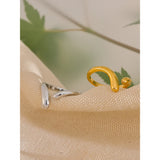18K Gold Plated Minimalist New Style Stainless Steel Open Chic Adjustable Fashion Ring