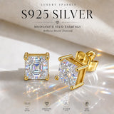Our Choice 3EX Cut 0.5-2ct Moissanite Diamond D Colour VVS1 Stud Earrings
