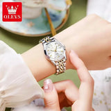 Elegant Style Rhombus Mirror 9931 Stainless Steel Strap Original Quartz Waterproof Ladies Wristwatches