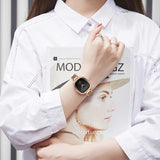 Wine Barrel Rose Gold Black New Women's Quartz Wristwatches Stopwatch Fashionable Minimalist Style Oval Watches