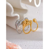 18K Gold Plated Stainless Steel Creative Individualistic Fashionable Ring
