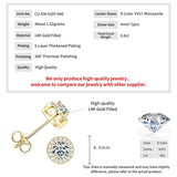 Super 5mm/6.5mm Moissanite Diamonds Halo Stud Earrings for Women Men Fine Jewellery
