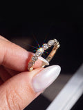 Charming Round VVS1 D Colour Moissanite Diamond Fine Jewellery Ring