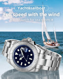 Luxurious Top Brand Men's Analog Quartz Watch BGW9 Luminous 20 Bar Waterproof Diving Stainless Steel Men Watches