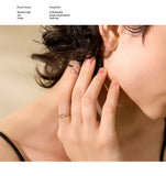 18K Gold Plated Exquisite Minimalist AAA Cubic Zirconia Diamonds Stainless Steel Ring