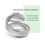 New Classic Top Brand Bling Zircon Diamonds Snake Shape Gold Silver Colour Scaleable Bracelet Ladies Quartz Watches